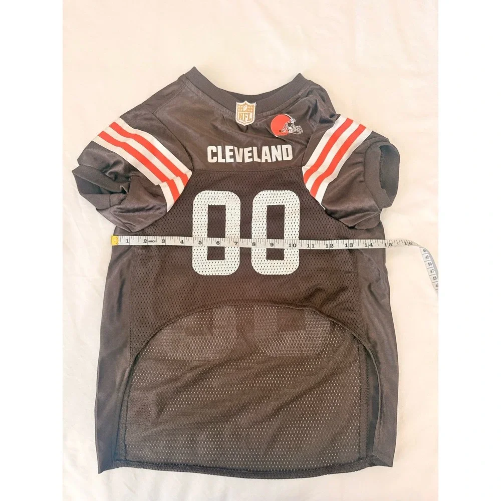 Cleveland‎ browns dog jersey size  X large brown